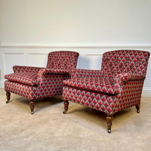 PAIR OF GILLOWS COUNTRY HOUSE ARMCHAIRS - ADDITIONAL PHOTO 5