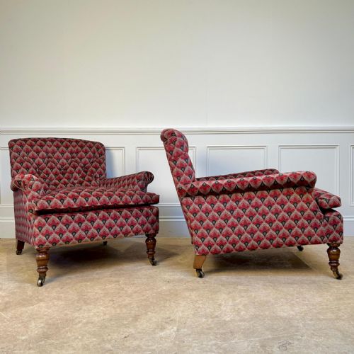 PAIR OF GILLOWS COUNTRY HOUSE ARMCHAIRS - ADDITIONAL PHOTO 6