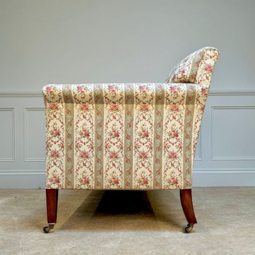 SMALL HOWARD SONS WALNUT SOFA - ADDITIONAL PHOTO 2