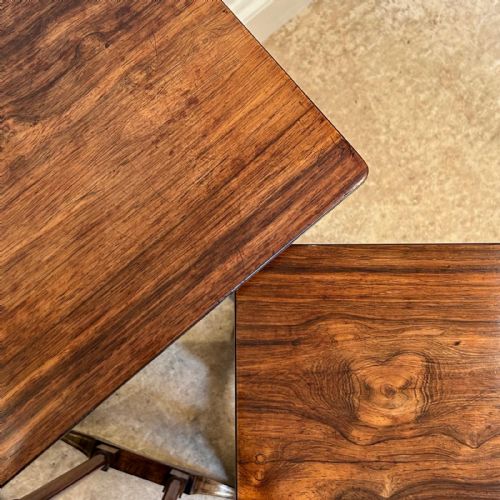 A SET OF REGENCY ROSEWOOD QUARTETTO TABLES - ADDITIONAL PHOTO 2
