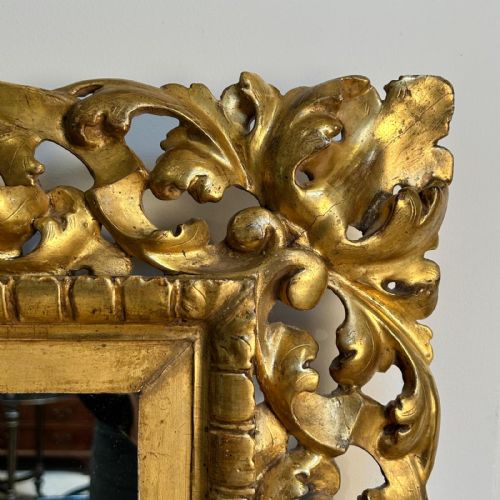 LARGE 19TH C GILTWOOD FLORENTINE MIRROR - ADDITIONAL PHOTO 2