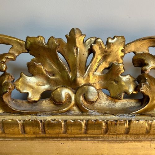 LARGE 19TH C GILTWOOD FLORENTINE MIRROR - ADDITIONAL PHOTO 3