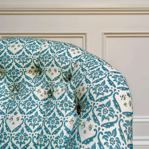 19TH C HOWARD SONS SLIPPER CHAIR - ADDITIONAL PHOTO 2