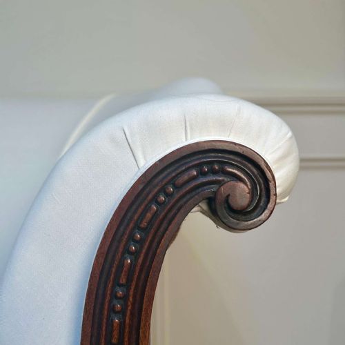 EDWARDIAN HOWARD SONS COUNTRY HOUSE SOFA - ADDITIONAL PHOTO 2
