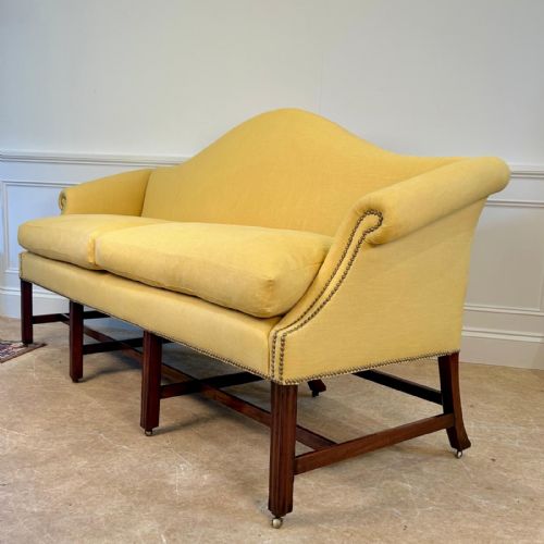 18TH C MAHOGANY CAMEL BACK SOFA - ADDITIONAL PHOTO 2
