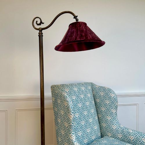 A SET OF 3 PATINATED BRASS FLOOR LAMPS - ADDITIONAL PHOTO 3
