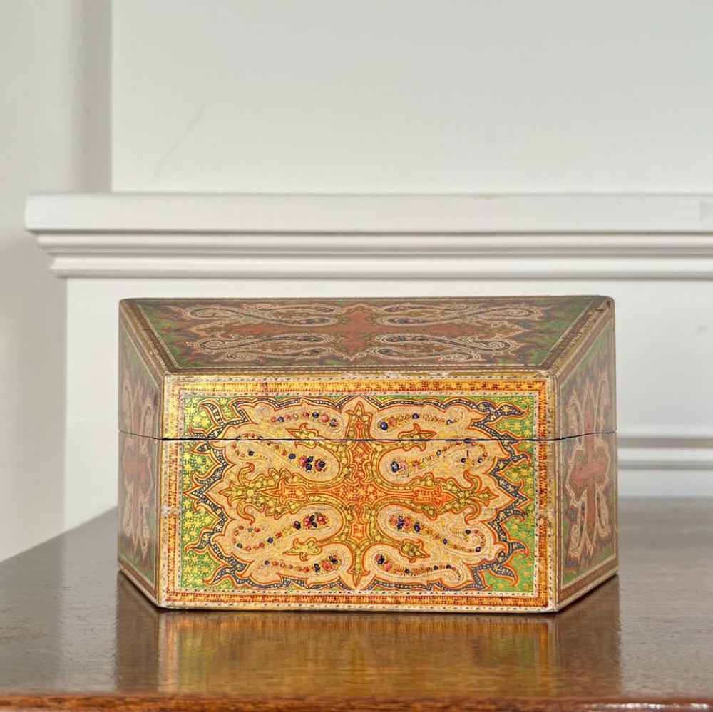 19th C Kashmiri Paisley Pattern Box