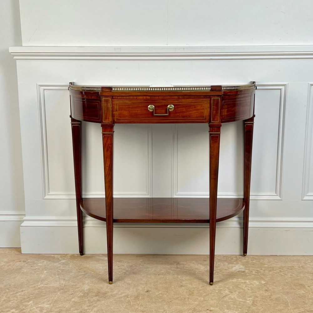 Early 19th C Mahogany 2 Tier Console Table