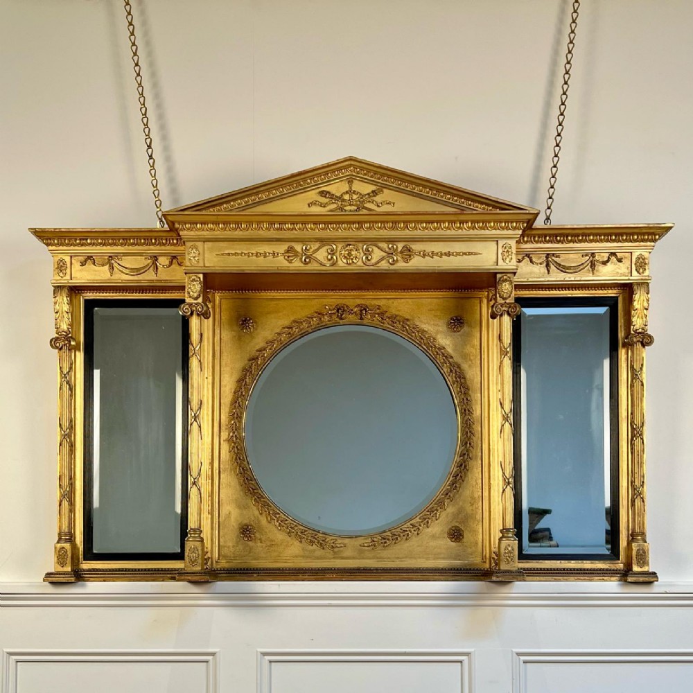 Beautiful 19th C Palladian Mirror