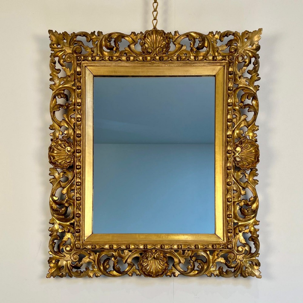 19th C Florentine Giltwood Mirror