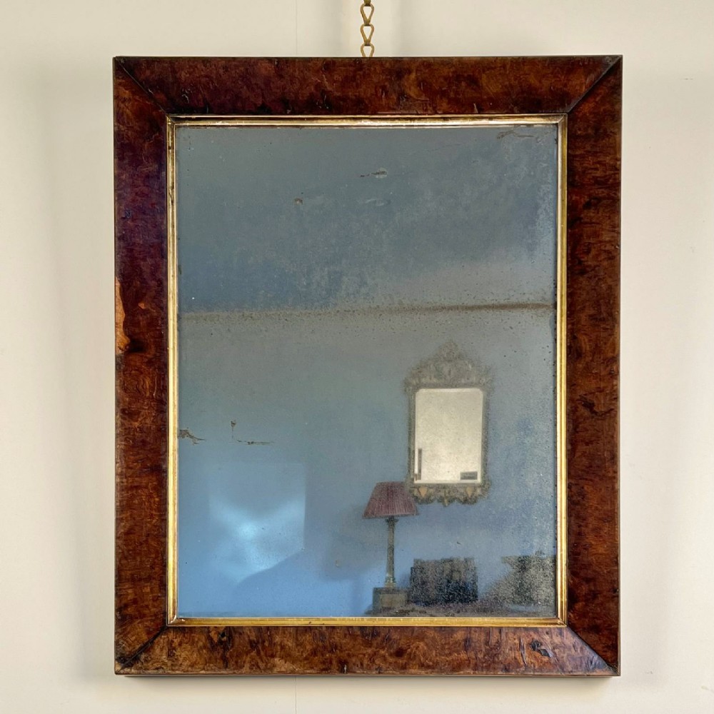 19th C Pollard Oak Mirror