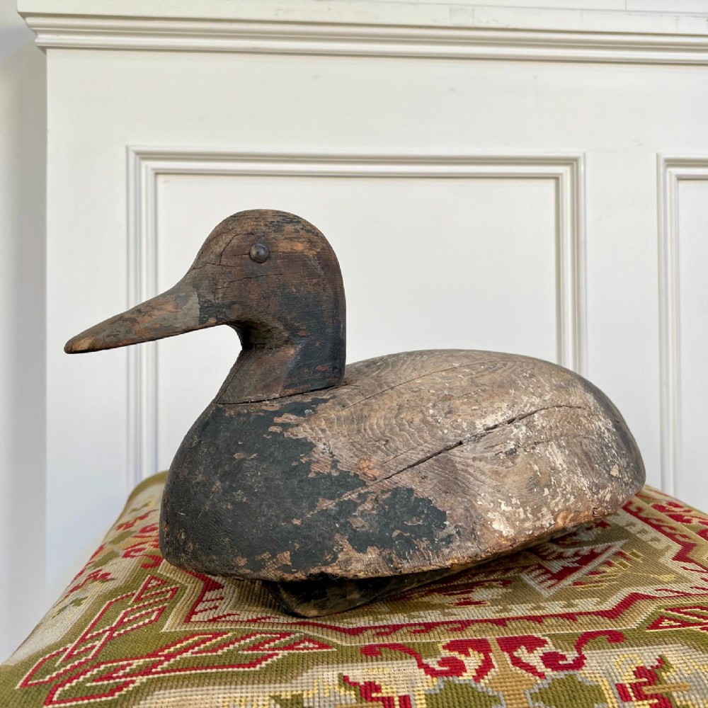 Large Folk Art Decoy Duck