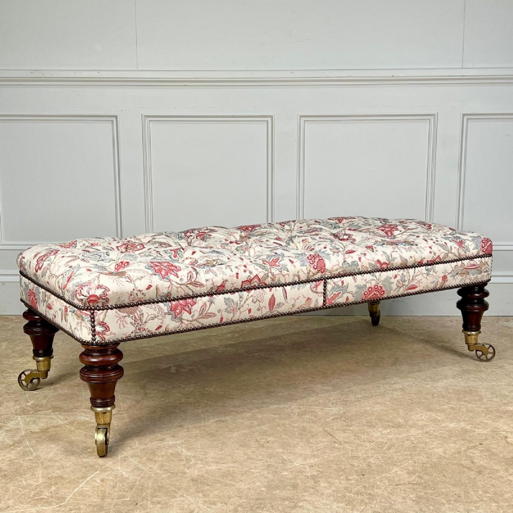 19th C Mahogany Ottoman Stool