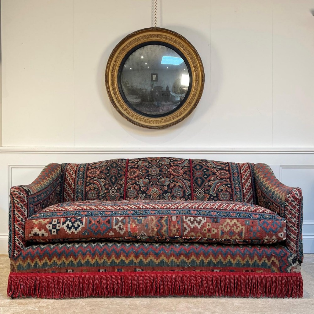 Edwardian Sofa in Original Kilim