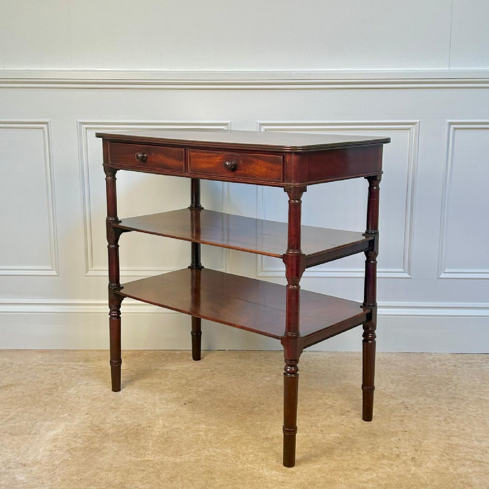 Stylish Regency Mahogany Etagere