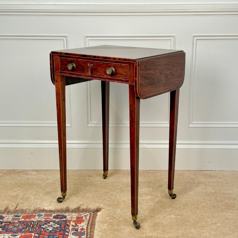 Small Regency Rosewood Side Table