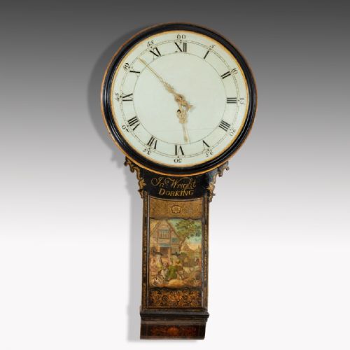 A Rare George III Decorated Tavern Clock