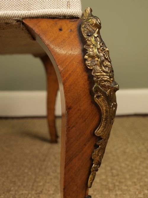 fig 1. A 19th C. French Walnut and Ormolu Mounted Stool