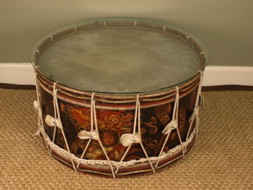 Rare Large Victorian Scots Guard Military Bass Drum