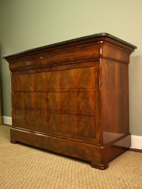 19th Century French Mahogany Commode Chest