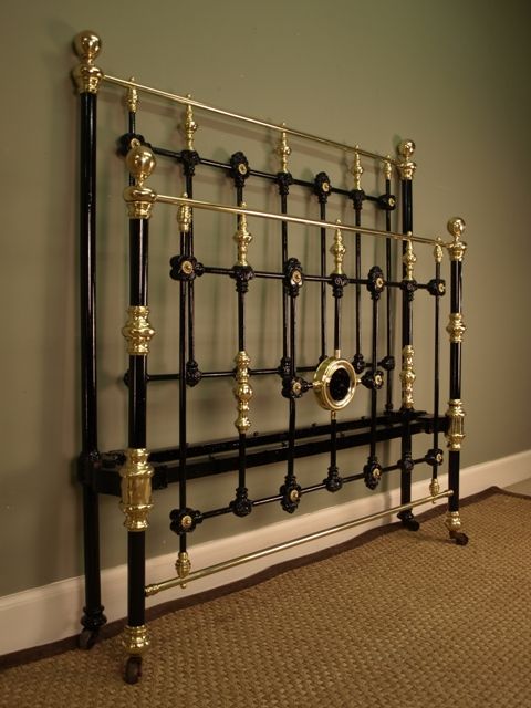 fig 1. A Victorian Brass & Iron 4ft6 Bed (Double)