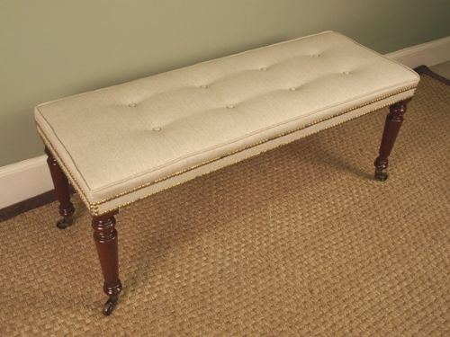 fig 1. A Victorian Mahogany Window Seat