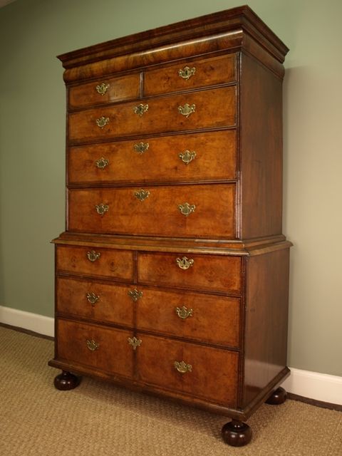 18th Century Walnut Chest on Chest
