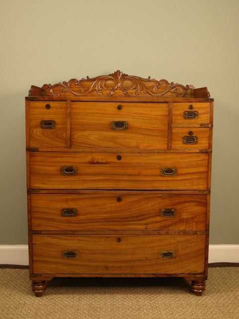 19th Camphor Wood Campaign Chest.