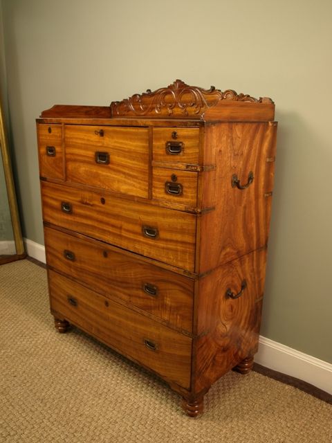 fig 1. 19th Camphor Wood Campaign Chest.
