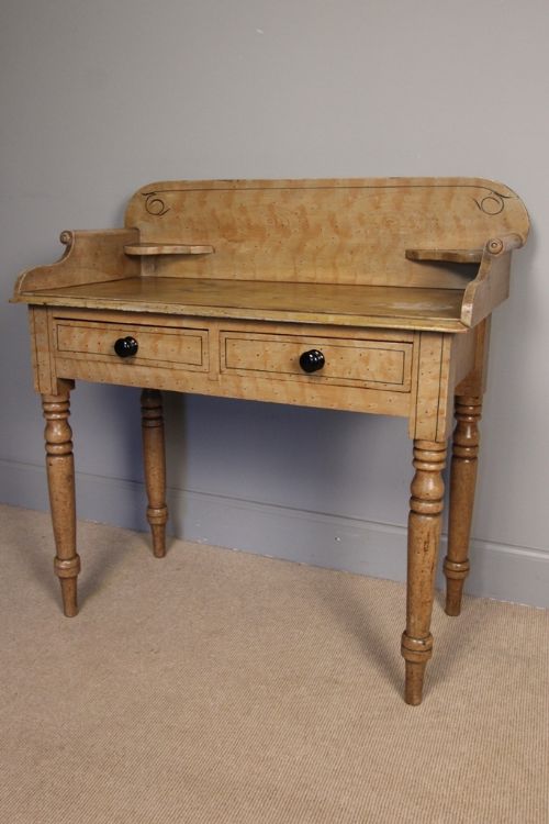 19th C. Washstand Table in Original Paint