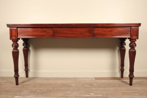 William IV Mahogany Serving Table, Console, Narrow Proportions