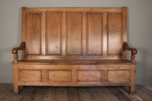 Superb Georgian Pine Welsh Settle