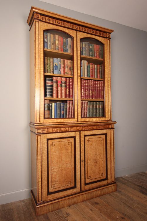 fig 3. Holland & Sons Hungarian Ash and Purple Heart Bookcase Cabinet