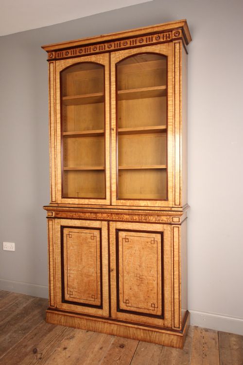 fig 4. Holland & Sons Hungarian Ash and Purple Heart Bookcase Cabinet