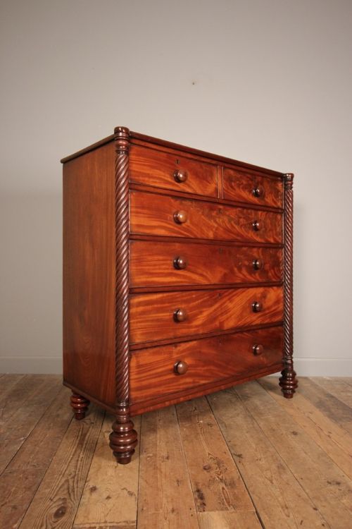 George IV Mahogany Country House Chest of Drawers