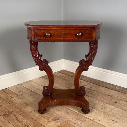 Striking Mahogany Occasional Table Atb. Thomas King