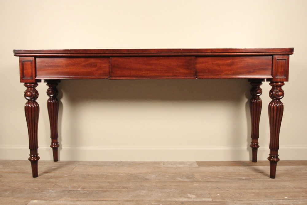 William IV Mahogany Serving Table, Console, Narrow Proportions