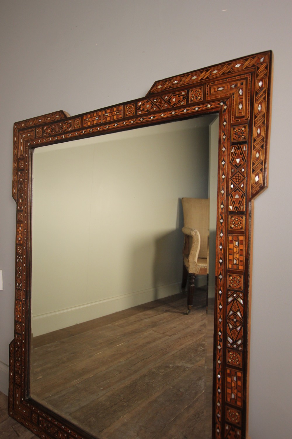 Beautiful Large Syrian Inlaid Mirror View IV