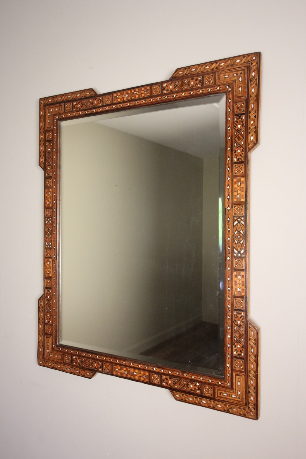 Beautiful Large Syrian Inlaid Mirror View VI