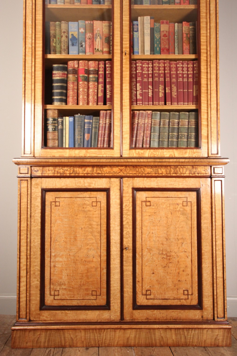 Holland & Sons Hungarian Ash and Purple Heart Bookcase Cabinet View II