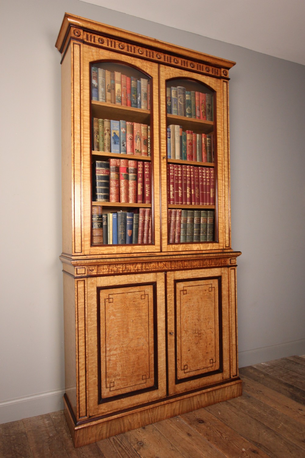 Holland & Sons Hungarian Ash and Purple Heart Bookcase Cabinet View IV