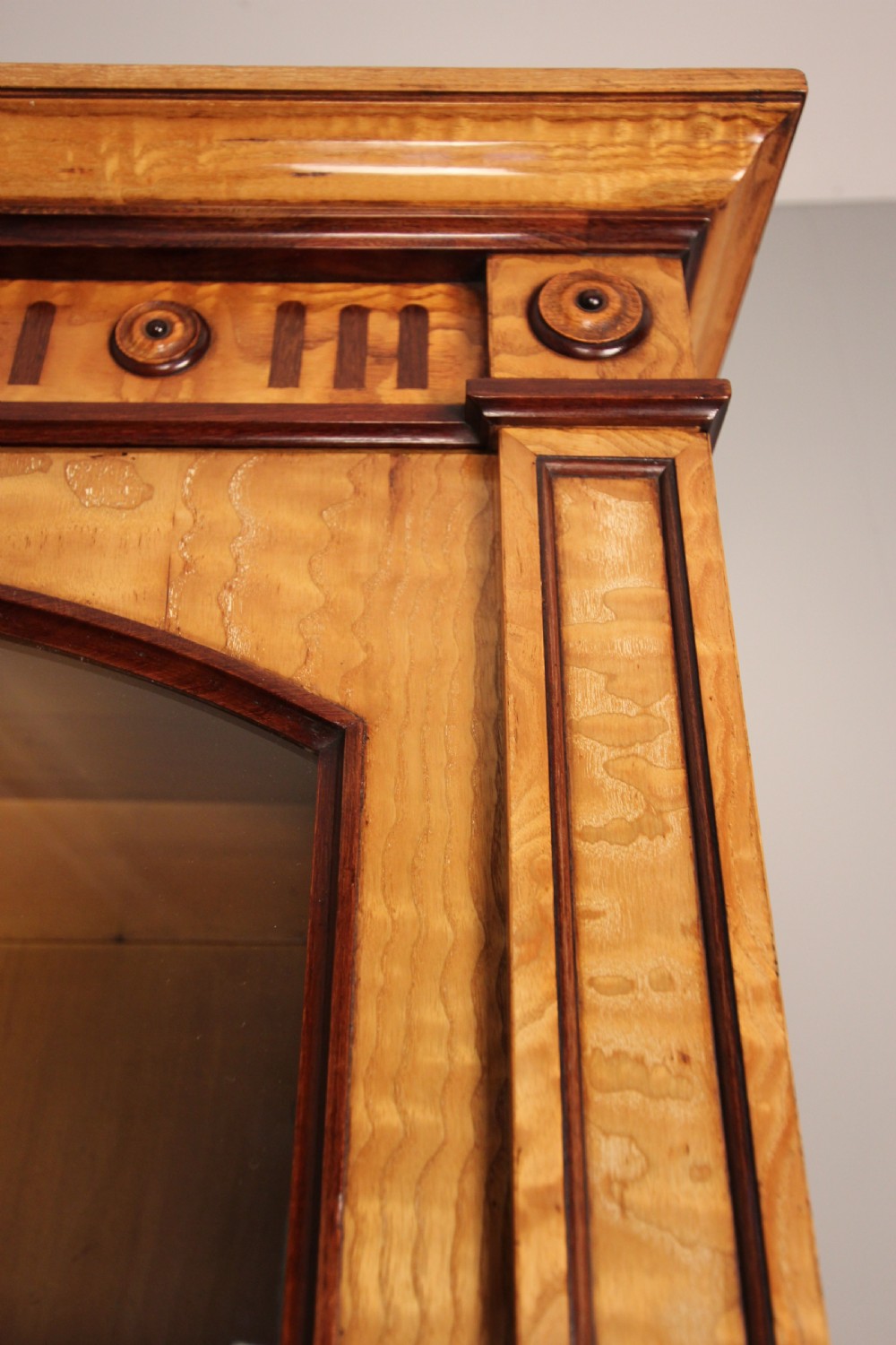 Holland & Sons Hungarian Ash and Purple Heart Bookcase Cabinet View VI