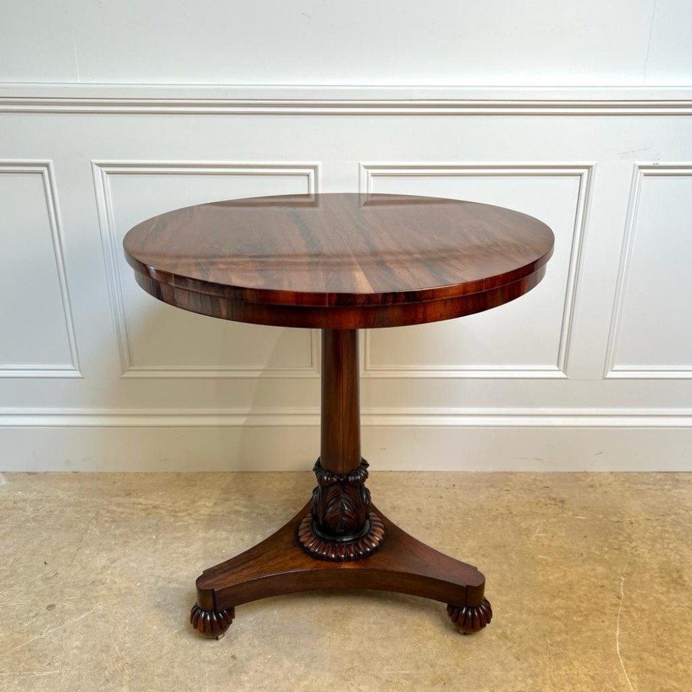 George IV Goncalo Alves Pedestal Table