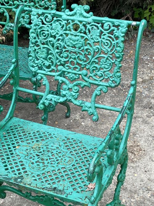 EARLY 20TH C SET OF GARDEN TABLE CHAIRS - ADDITIONAL PHOTO 1