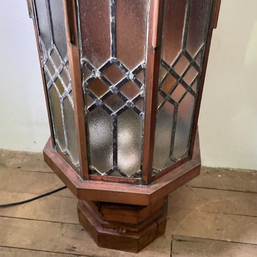 LARGE VICTORIAN OCTAGONAL COPPER LANTERN - ADDITIONAL PHOTO 4