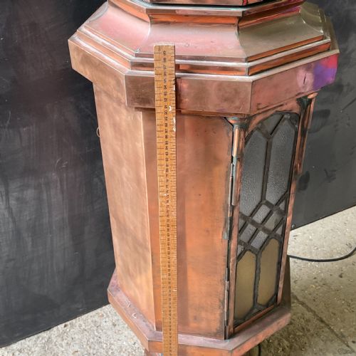 LARGE VICTORIAN OCTAGONAL COPPER LANTERN - ADDITIONAL PHOTO 12