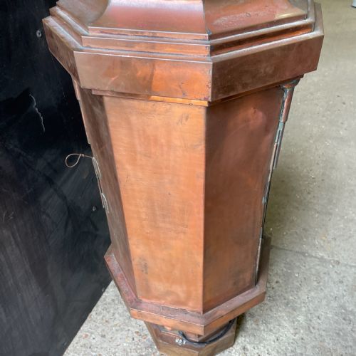 LARGE VICTORIAN OCTAGONAL COPPER LANTERN - ADDITIONAL PHOTO 14