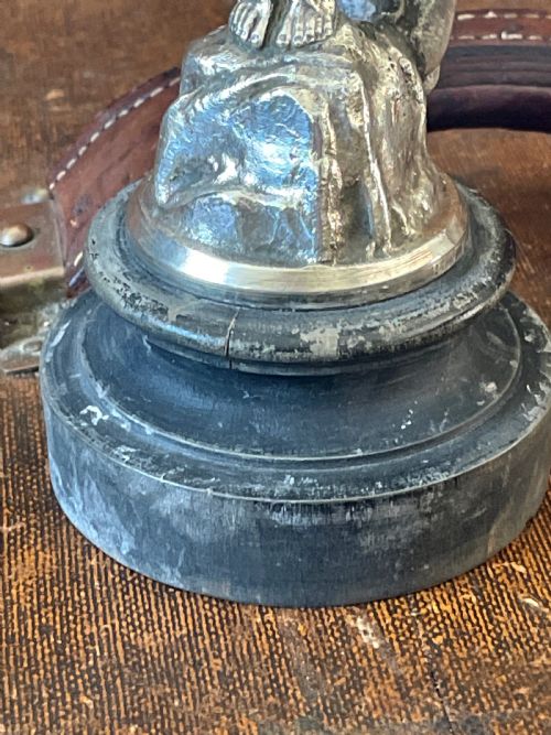 A SILVERED BRONZE FINNIGANS ICARUS CAR MASCOT C 1925 - ADDITIONAL PHOTO 3