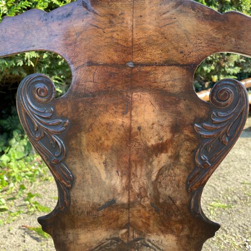 GEORGE II DESIGN CARVED WALNUT CHAIR BACK SOFA - ADDITIONAL PHOTO 13