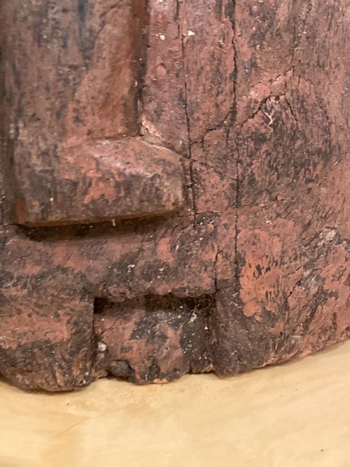 CHINESE CARVED WOOD HORSE AND RIDER POSSIBLY HAN DYNASTY - ADDITIONAL PHOTO 5